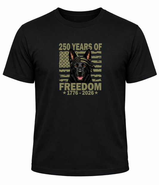 Green Flag German Shepherd T-Shirt | Patriotic GSD Tee