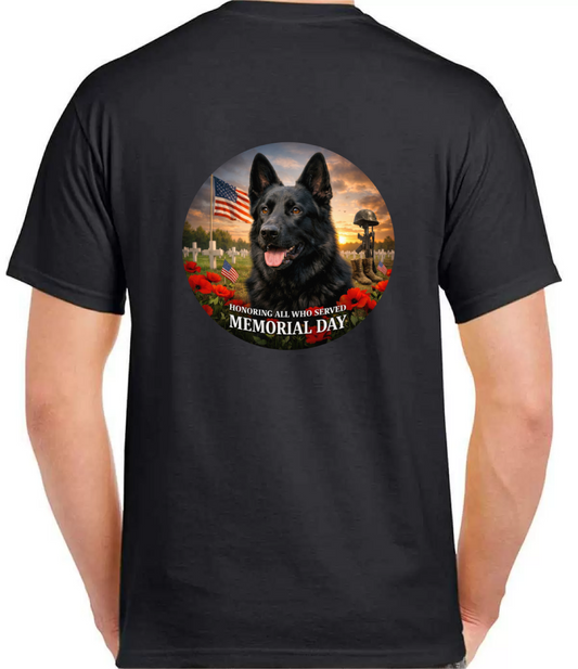 Memorial Day German Shepherd T-Shirt