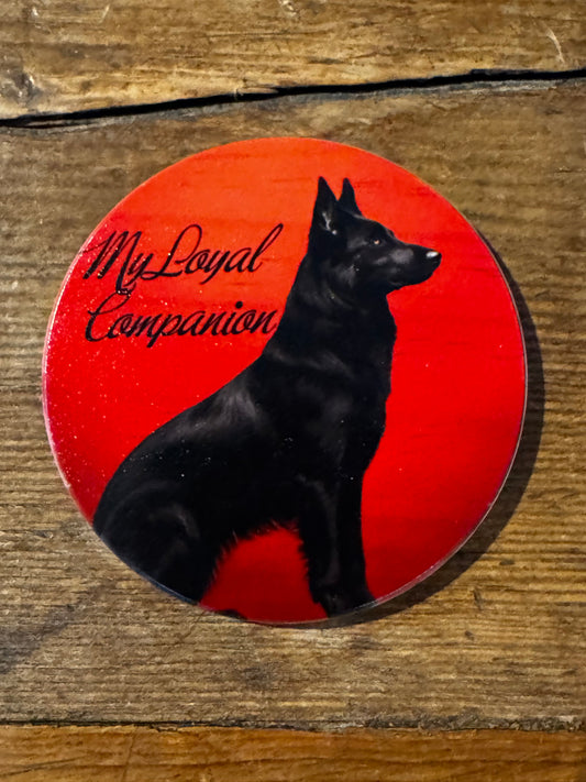 Red Moon German Shepherd Coasters