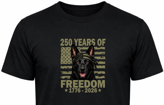 Green Flag German Shepherd T-Shirt | Patriotic GSD Tee