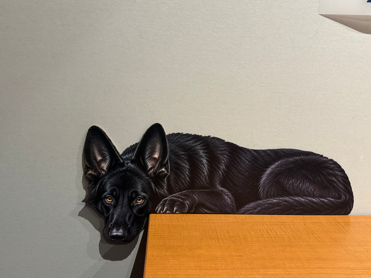 Black German Shepherd Door Topper | Over the Door German Shepherd Décor | GSD Lover Gift.