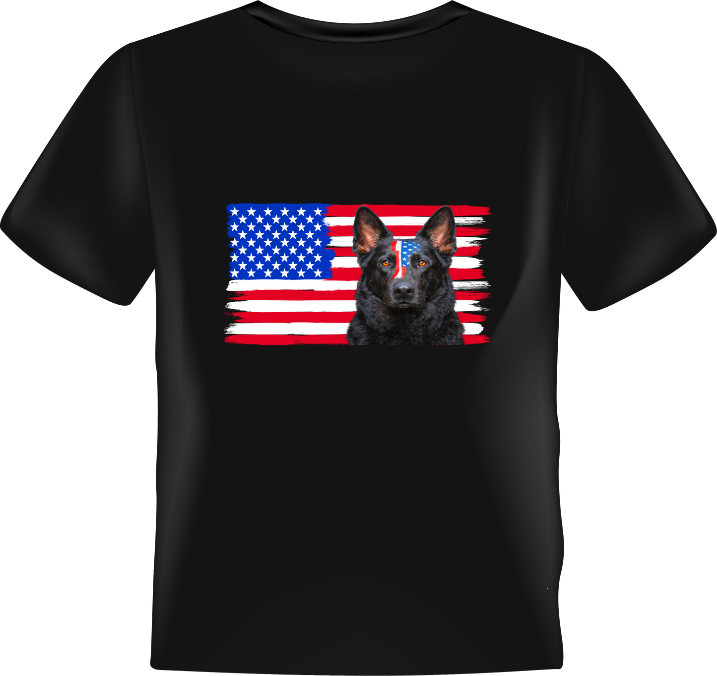 Patriotic German Shepherd Hoodie "or" T Shirt