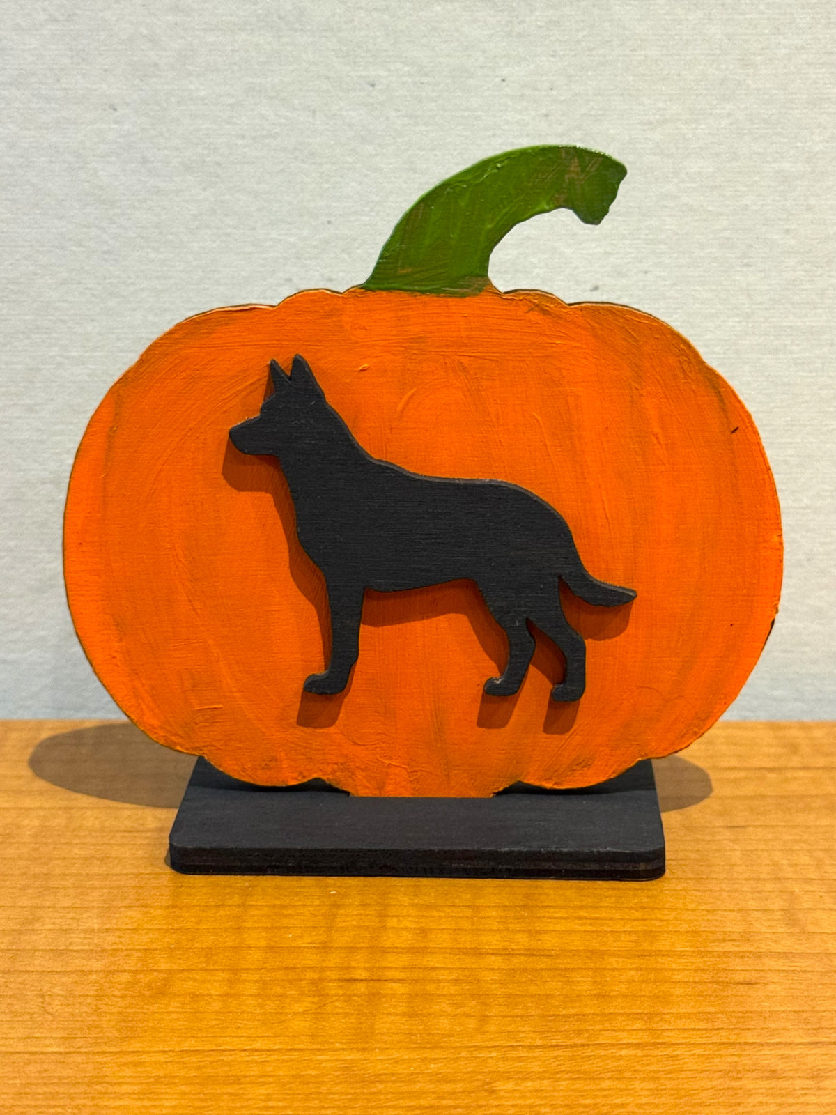 DIY German Shepherd Pumpkin Birch Wood Blank Kit