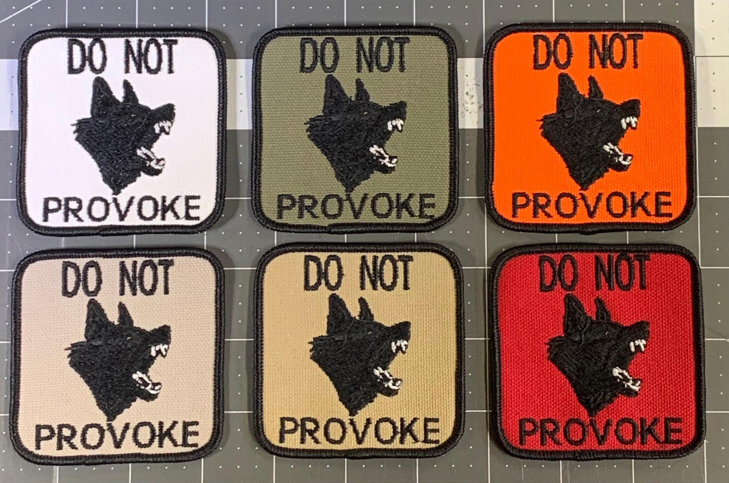 Guard Dog Patch, German Shepherd Patch, Do Not Provoke Patch, Dog Vest Harness Patch, K9 Harness Patch