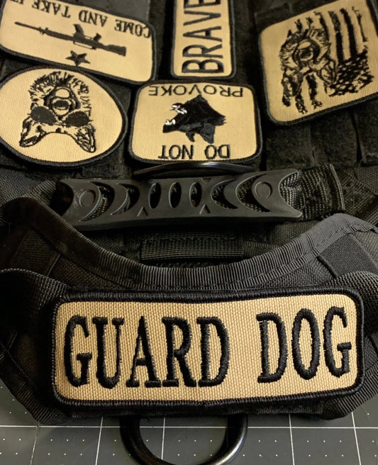 Guard Dog Patch, German Shepherd Patch, Do Not Provoke Patch, Dog Vest Harness Patch, K9 Harness Patch