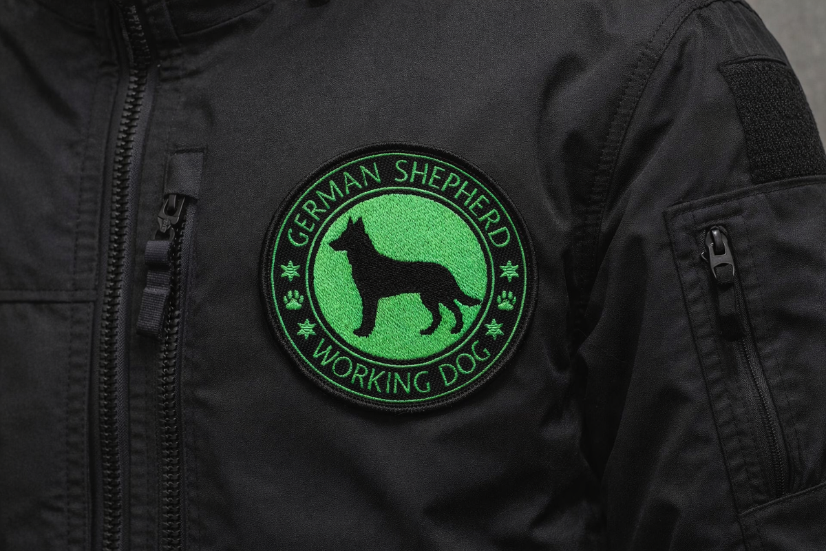 Gsd Patch German Shepherd Working Dog Patch Green | GSDUSA