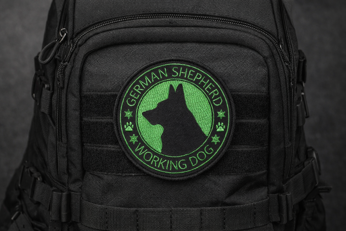 Gsd Patch German Shepherd Working Dog Patch Green | GSDUSA